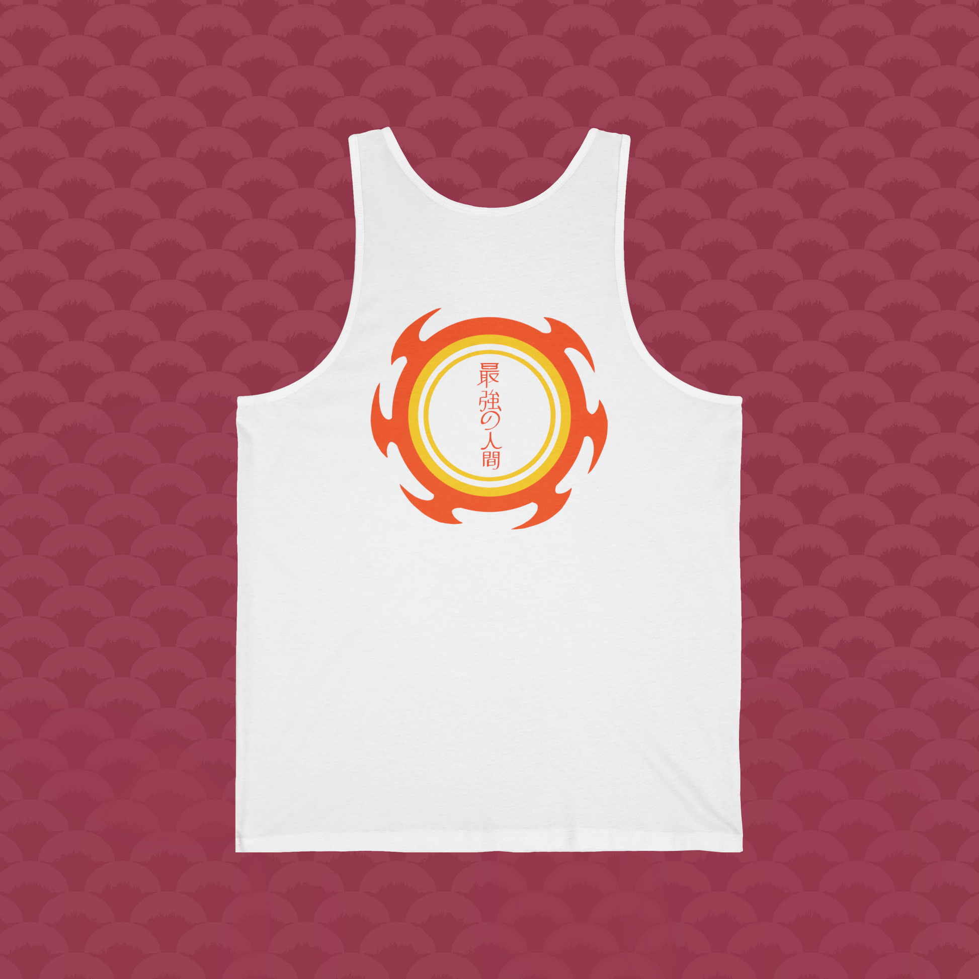 Tank-Top El Monasterio, variante blanca "Lealtad" de espalda