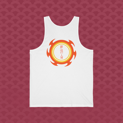 Tank-Top El Monasterio, variante blanca "Lealtad" de espalda