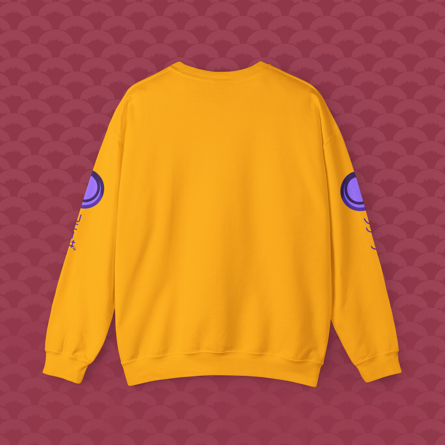 Sudadera Frío Imperial variante amarilla, dorada " Frío Dorado" de espalda